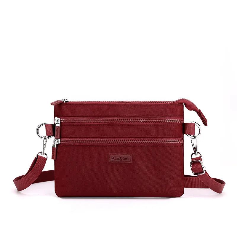 Mini Sacs À Bandoulière Pour Femmes Petit Sac Messager À De Styliste Porte-cartes Multicouche Dames - Noir