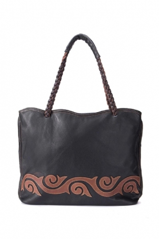 Sac À Bandoulière En Cuir Véritable Grain Pour Femmes Célèbre Luxe Fourre-tout De Styliste Vintage