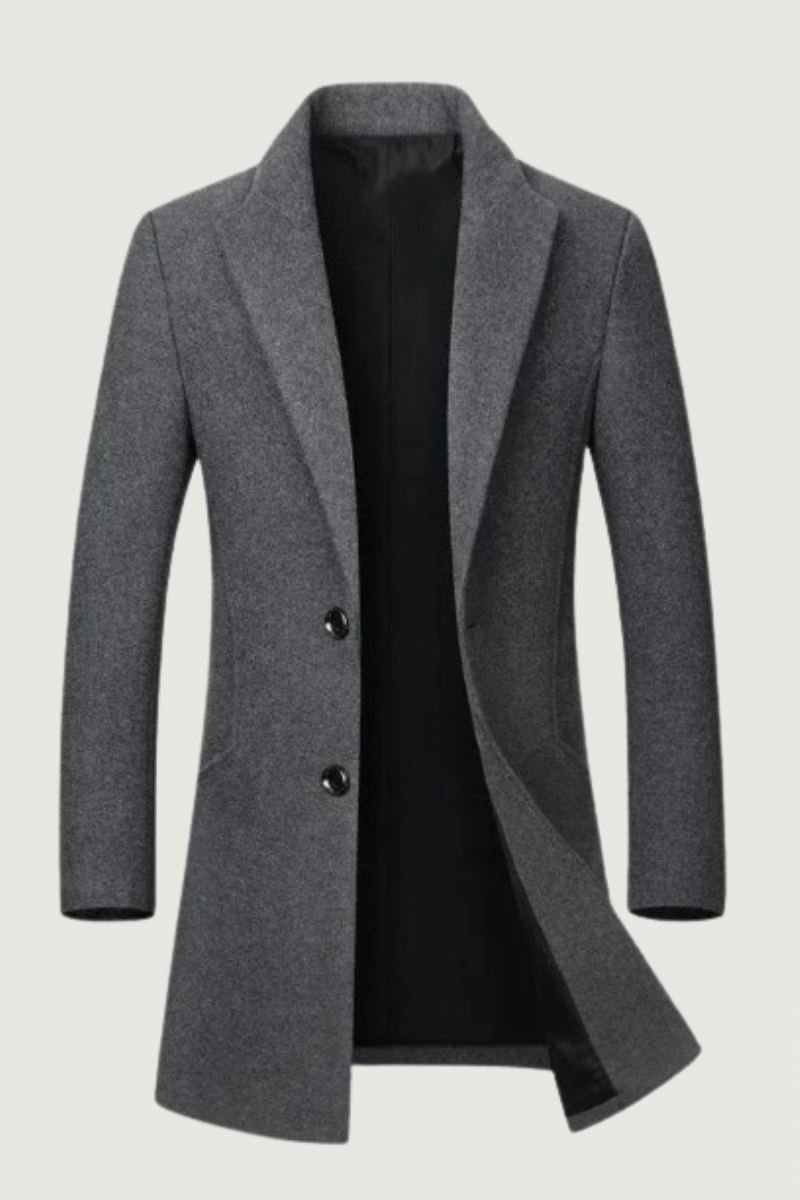 Manteau En Laine D'hiver Veste Mi-longue En Chaude Mince Pour Hommes Manteaux