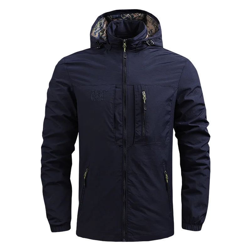 Vestes À Capuche Manteaux Pour Hommes Sweat-shirt D'hiver Manteau Froid Sweat Avec Fermeture Éclair Vers Le Bas Léger - Vert