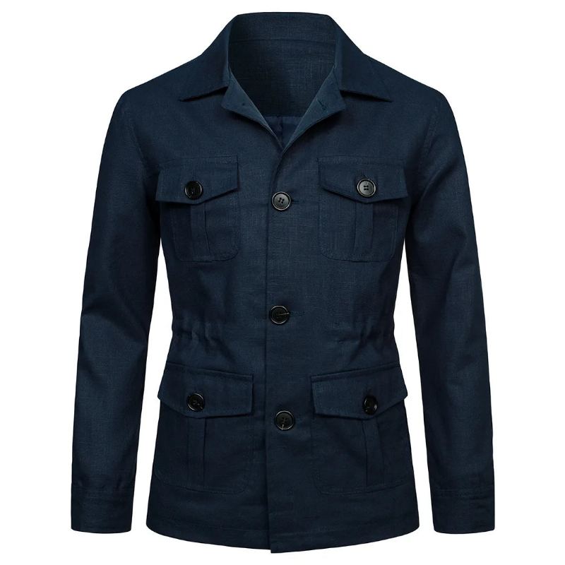 Vestes Hommes Décontracté Solide Chaud Streetwear Veste Automne Hiver Vêtements - Beige