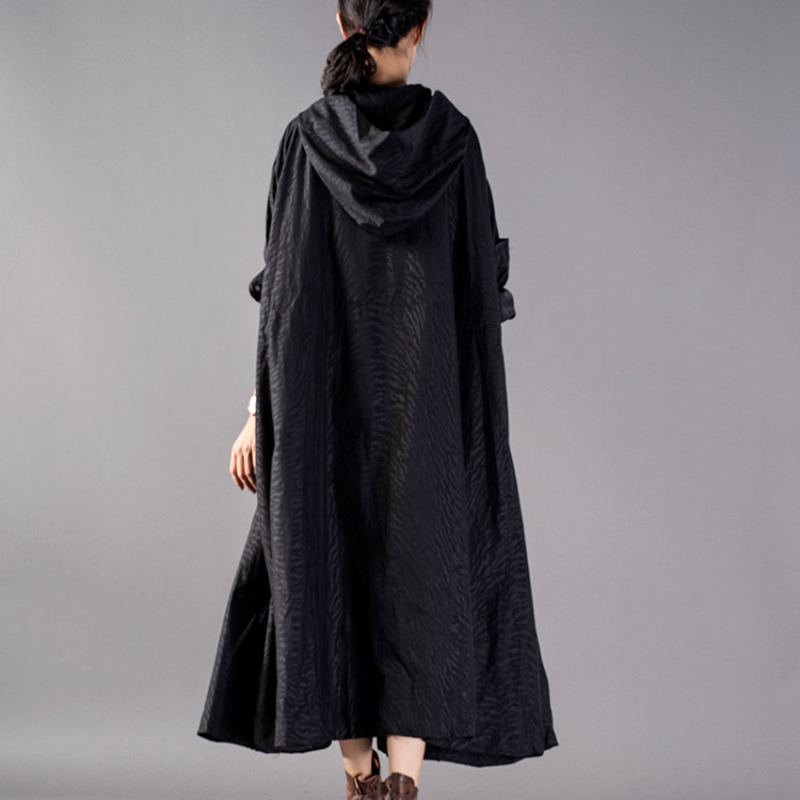 Manteaux Noirs De Luxe Trench-coat Surdimensionné À Capuche Manteau D'hiver Fin Et Baggy - Rouge