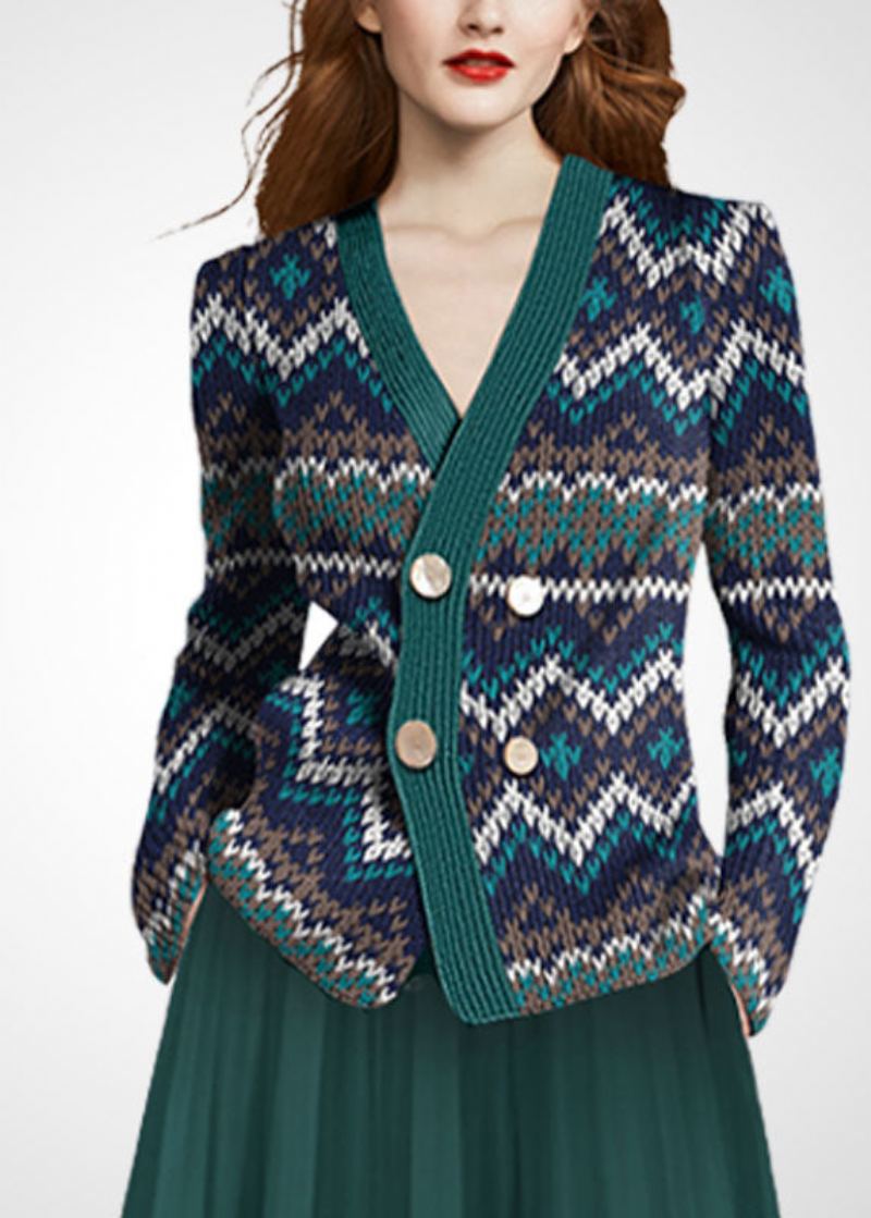 Ensemble Deux Pièces En Tricot De Laine Rouge Violet Vêtements Pour Femmes Col En V Double Poitrine Hiver - Manteaux en laine femmes