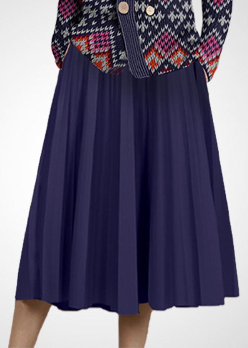 Ensemble Deux Pièces En Tricot De Laine Rouge Violet Vêtements Pour Femmes Col En V Double Poitrine Hiver - Manteaux en laine femmes