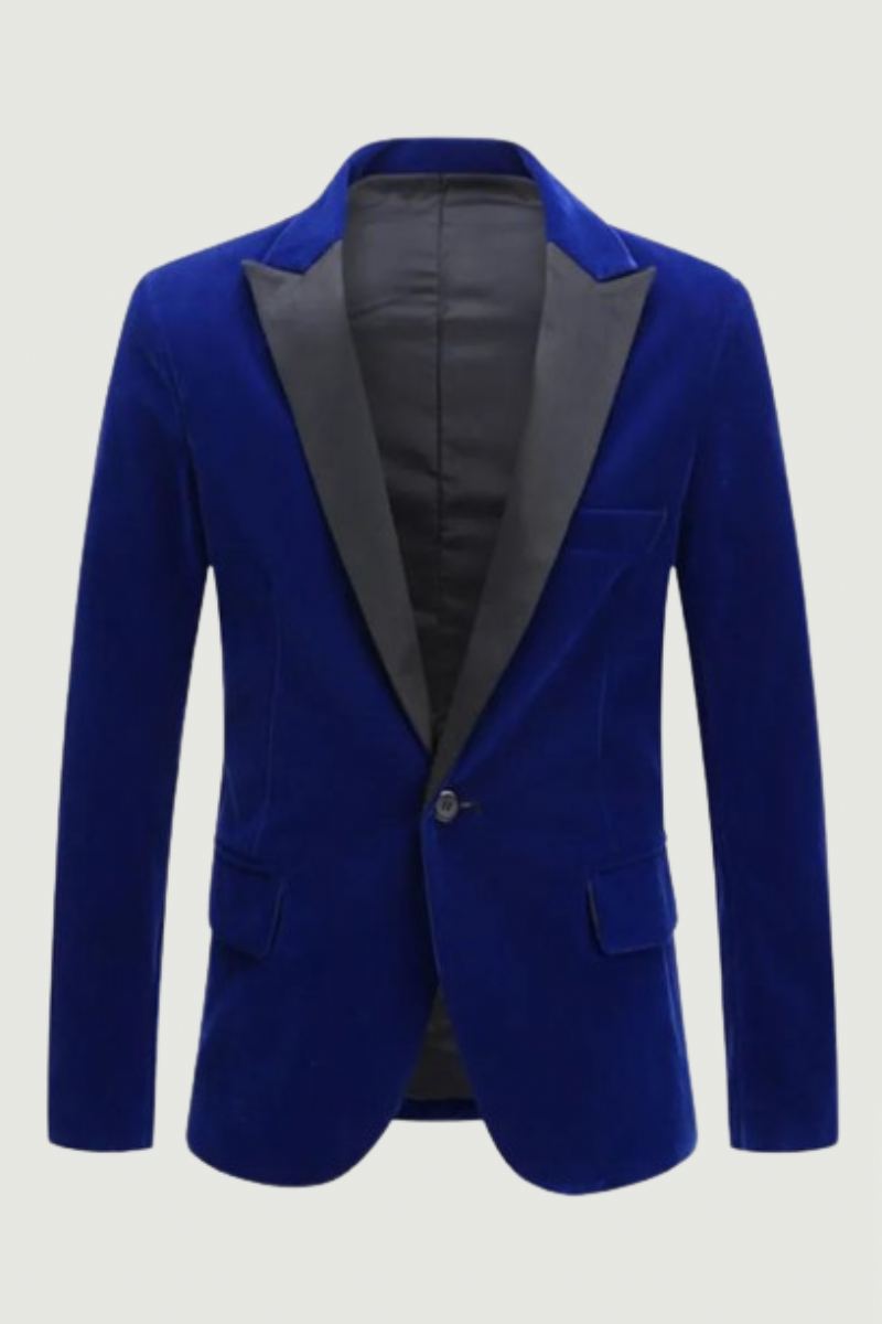 Costume De Marié En Velours Pour Hommes Coupe Cintrée Robe De Soirée De Mariage D'affaires Décontracté Veste Banquet Manteau Blazer Simple
