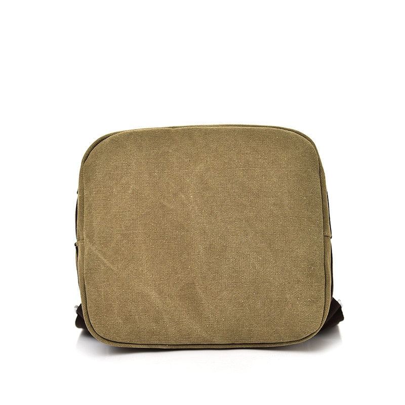 Sac De Voyage Homme Grande Capacité Sac À Dos D'alpinisme Hommes Toile Seau Sacs À Bandoulière À Dos En - Noir