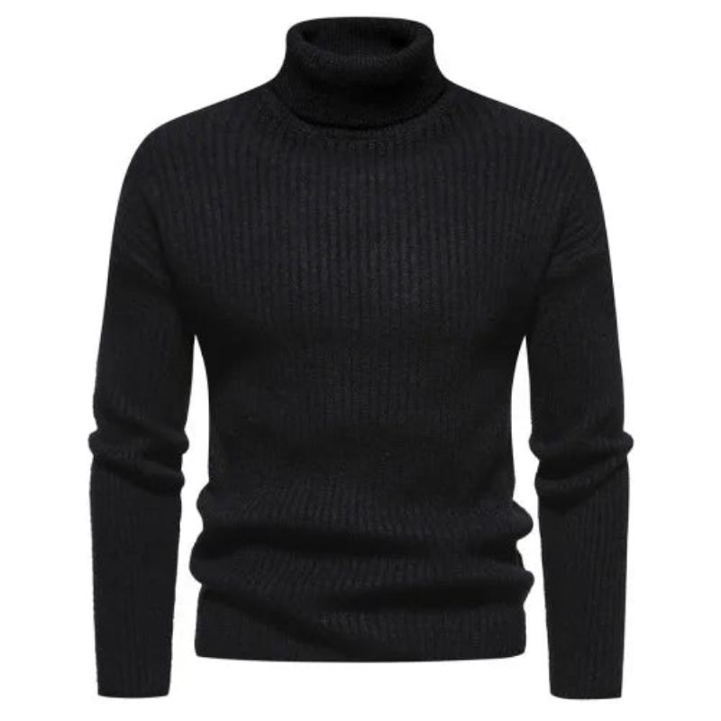 Automne Hiver Pull Hommes Pulls Col Roulé Chaud Homme Hauts - Rose
