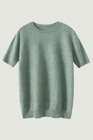 Chandails En Cachemire Col Rond Pour Hommes Nouveau T-shirt De Printemps En Tricot Jeunes Haut De Gamme De Ample