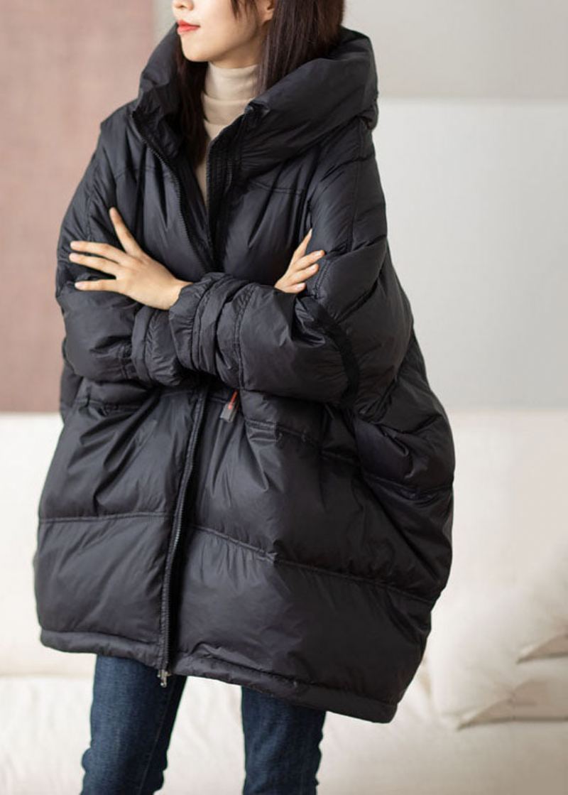 Bref Rouge Violacé Cordon Zippé Duvet De Canard À Capuche Vers Le Bas Manteau Hiver - Rouge Violacé