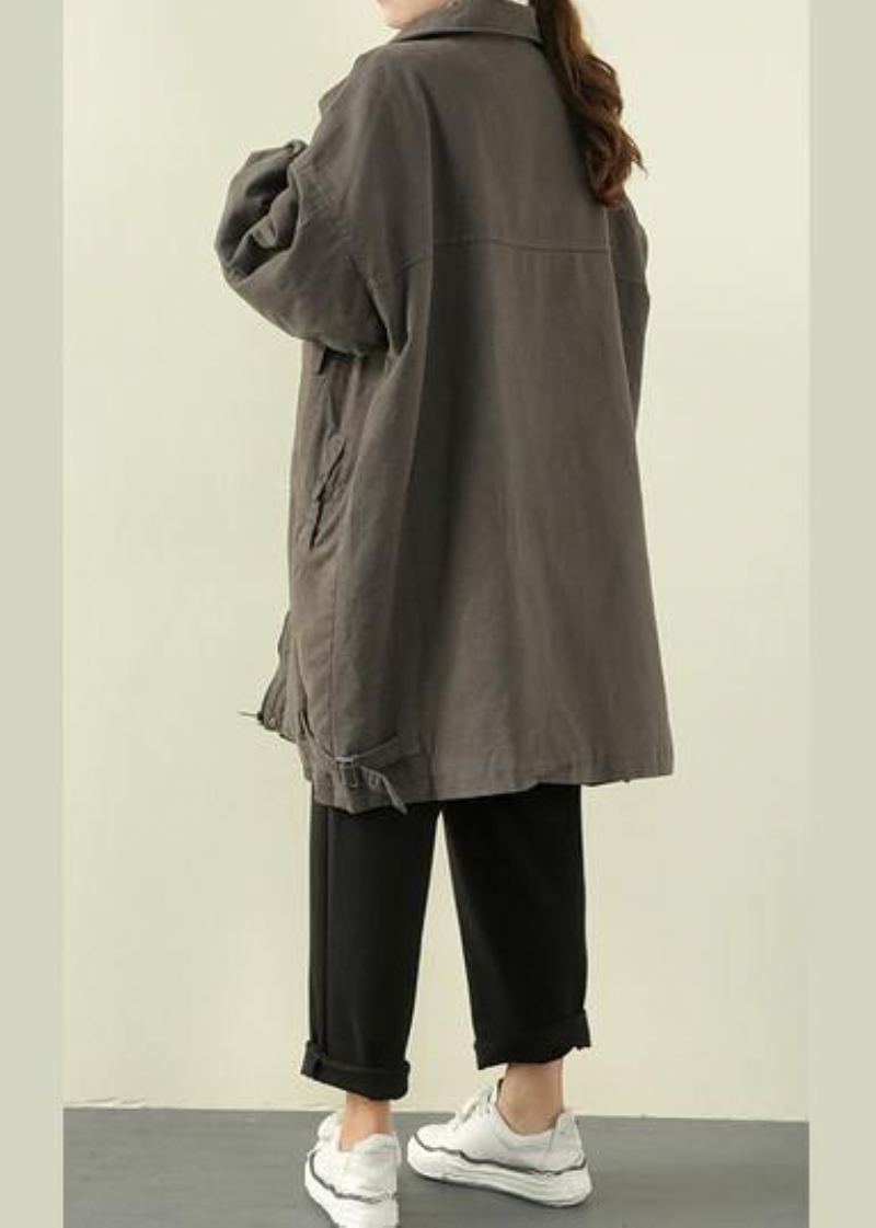 Diy Gris Vert Vêtements Cadeaux Vestes De Printemps Zippées - Gris Vert