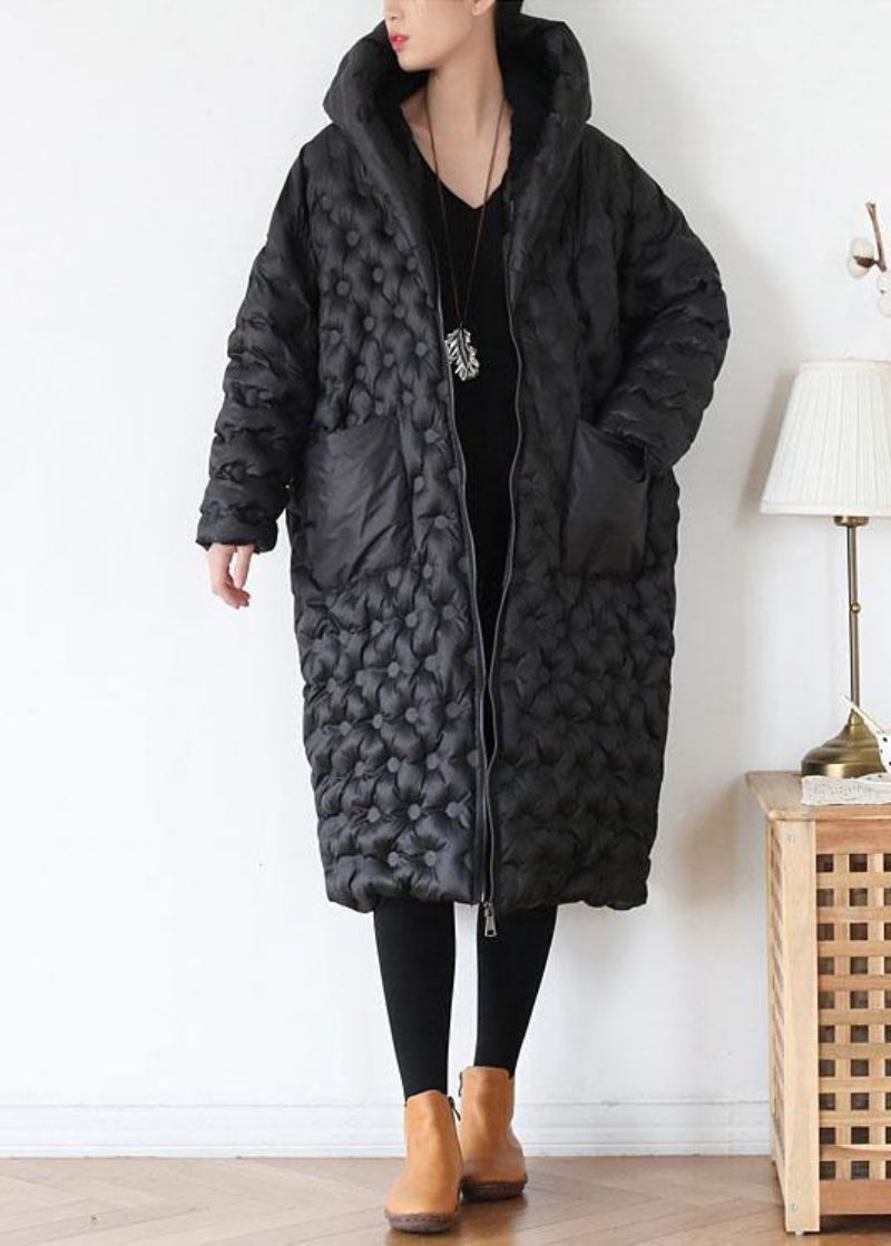 Manteau En Duvet Jaune Chaud Pardessus Rétro Littéraire Design Original 2024 - Jaune