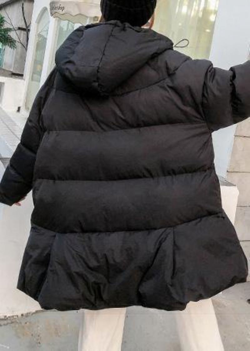 Parkas Noirs Pour Femmes Vestes De Neige Surdimensionnées Grandes Poches Manteaux D'hiver À Capuche - Violet