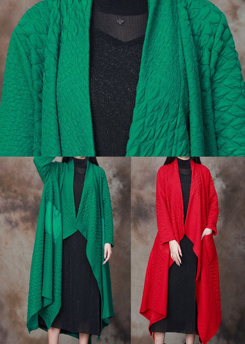 Cardigan Asymétrique En Coton Pour Femmes Vert Patchwork Printemps - Cardigans femmes