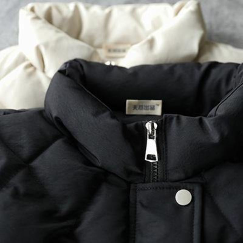 Vestes Surdimensionnées De Luxe Manteaux À Col Mi-haut D'hiver Beiges Sans Manches - Manteaux d'hiver femmes