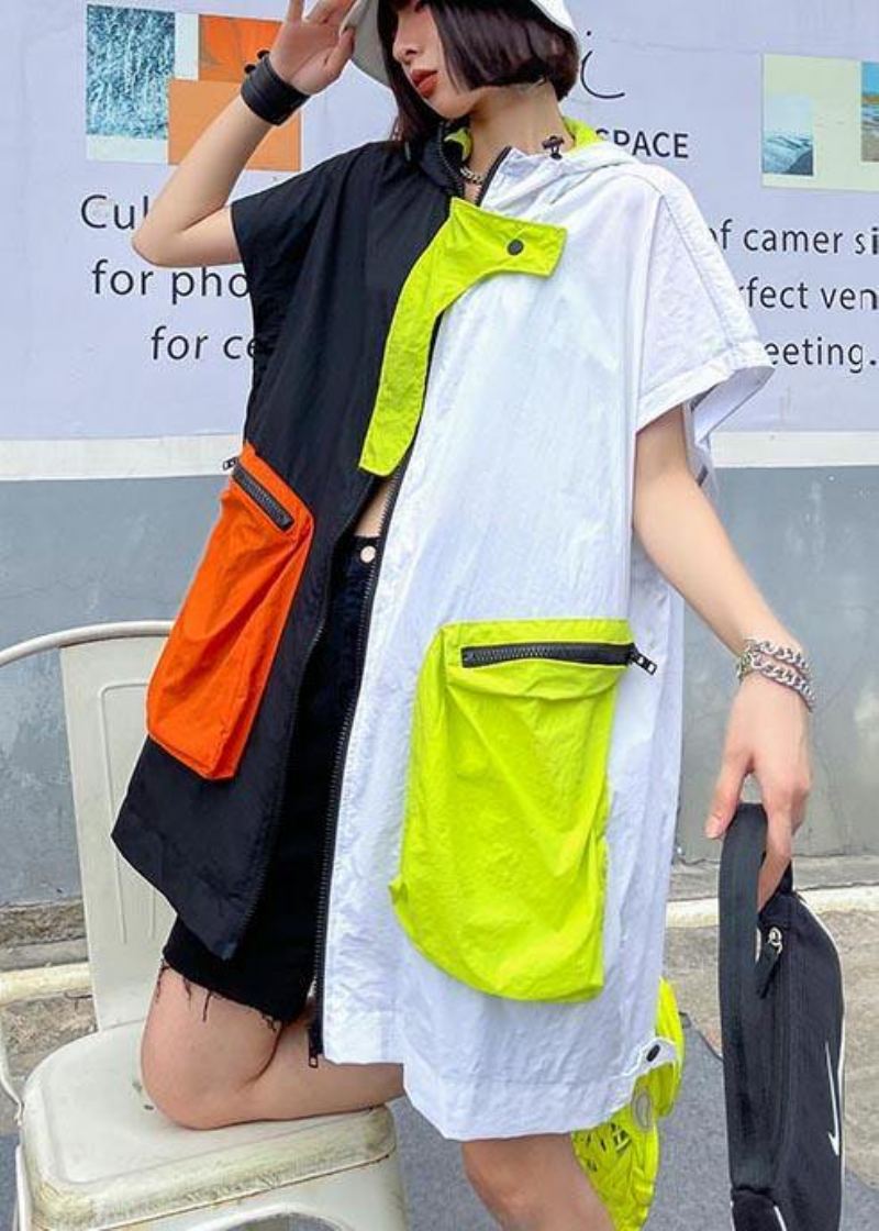 Vêtements De Protection Solaire Décontractés Avec Style Fin Et Grande Poche En Été - Blanc